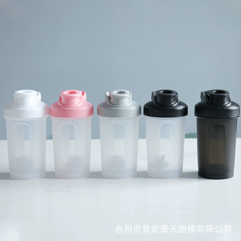 Индивидуальная прозрачная спортивная бутылка-шейкер объемом 300 мл для фитнеса, приготовления коктейлей и молочных напитов, рекламный подарок