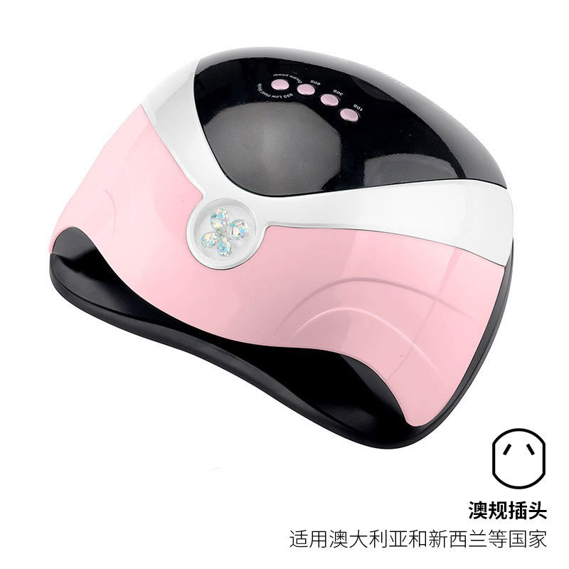 Lámpara de uñas de alta potencia de 168W, lámpara de curado UV con doble fuente de luz, máquina de fototerapia inteligente para salón de uñas, transfronteriza