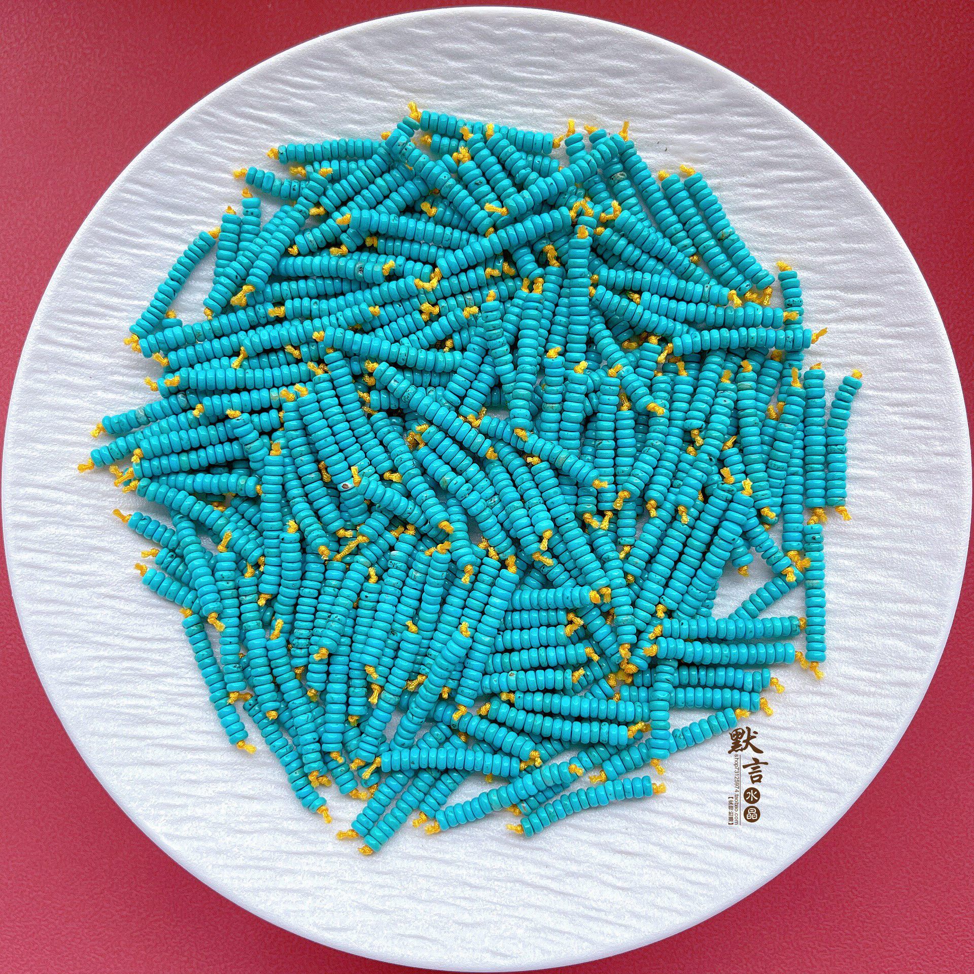Turquoise Loose Beads, Spacer Beads, DIY Jewelry Accessories, Bead Spacers, Wire, High-Quality Porcelain, Bodhi Accessories