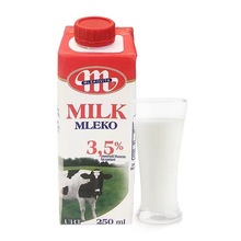 波兰进口乐扣牛奶妙维塔Mlekovita全脂纯牛奶学生早餐奶250ml*6瓶
