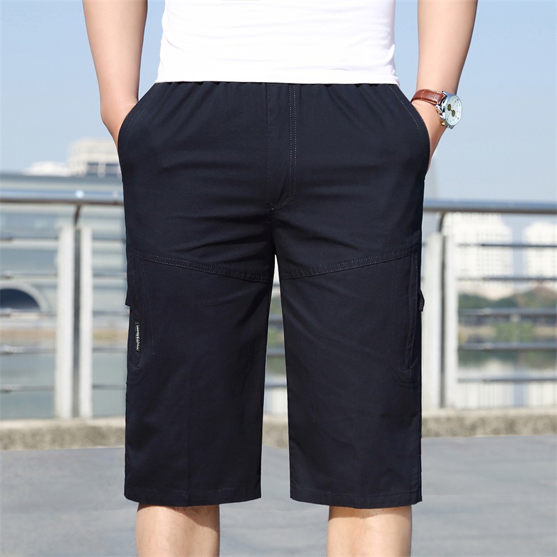 Cotton men's 2021 summer trendy seven shorts loose thin five point shorts, multi-color work clothes and horse pants for_voghion.com