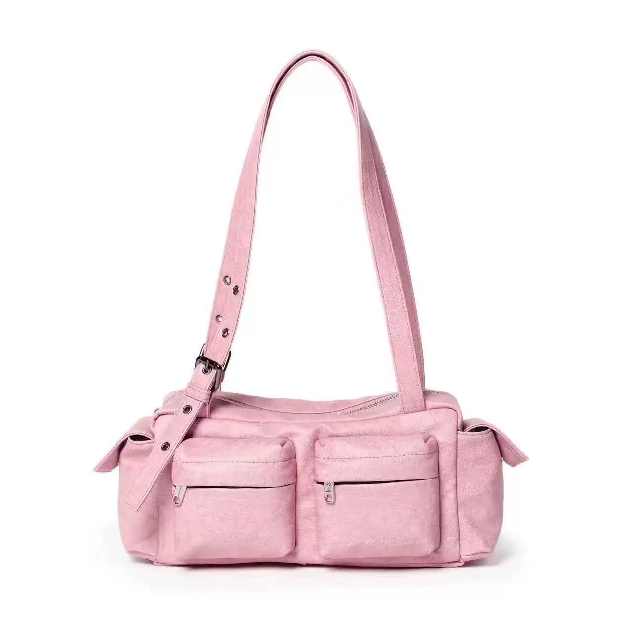 Ond Samooh estilo coreano de moda de mujer brazo locomotora bolso de hombro bolso ajustable de bolsillo