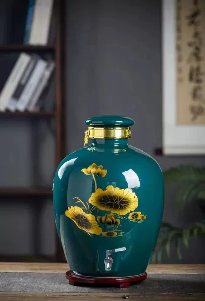 [✳10斤有孔深绿荷带金属龙头+底座]