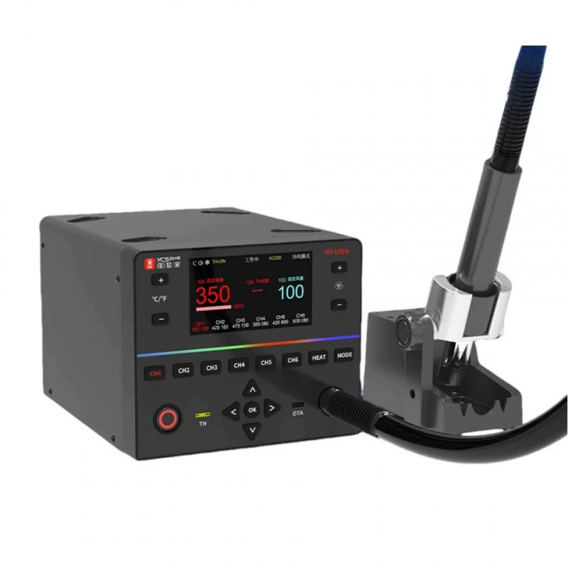 Новый термофен Repairman R1 Ultra, 1450 Вт, высокая мощность, постоянная температура, демонтажный стол для ремонта мобильных телефонов