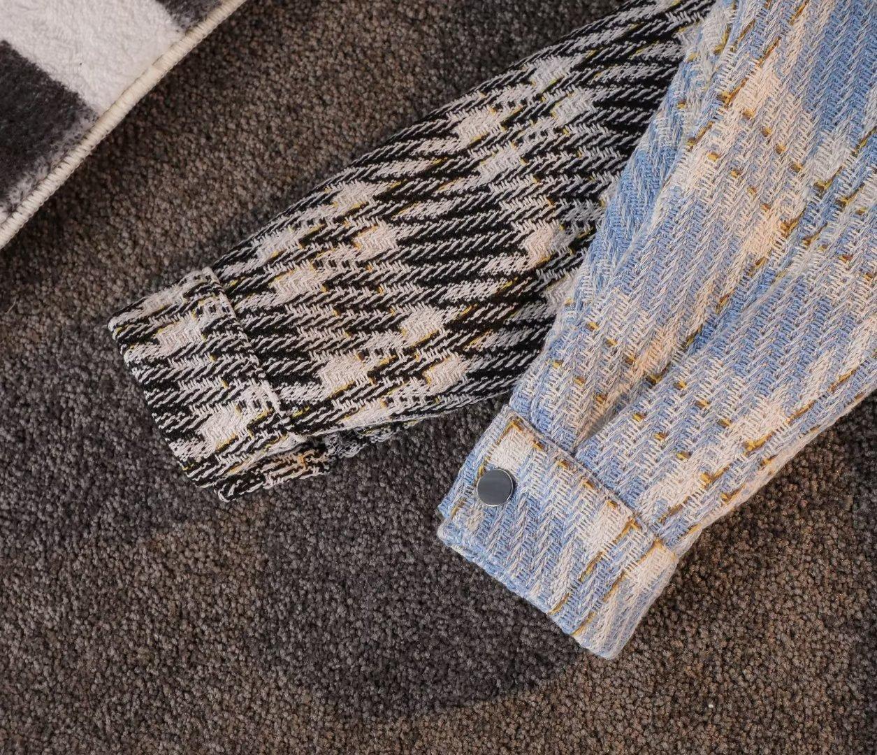 Veste chemise à carreaux pour femme style décontracté chic_voghion.com