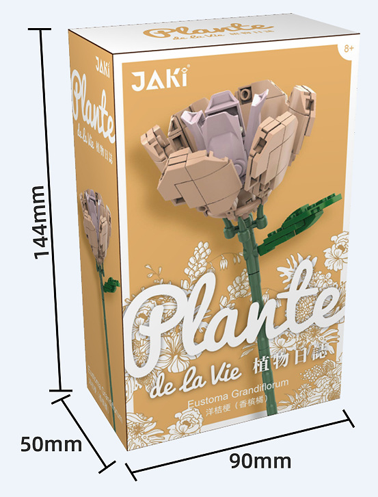 JAKI Jiaqi bloques de construcción suculenta olla montaje decoración interior simulación flor planta juguete lindo regalo la muchacha