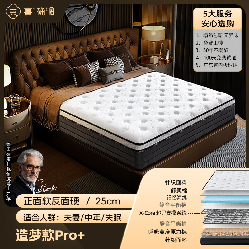 Dream-making model: double-sided sleeping feeling [soft and hard sides/25cm thick]