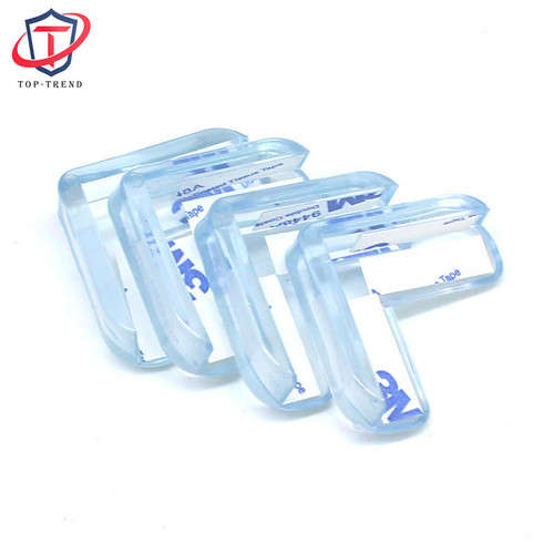 Factory goods through transparent anti-collision corner baby corner table corner anti-collision protection corner PVC corner silicone anti-collision pad wholesale