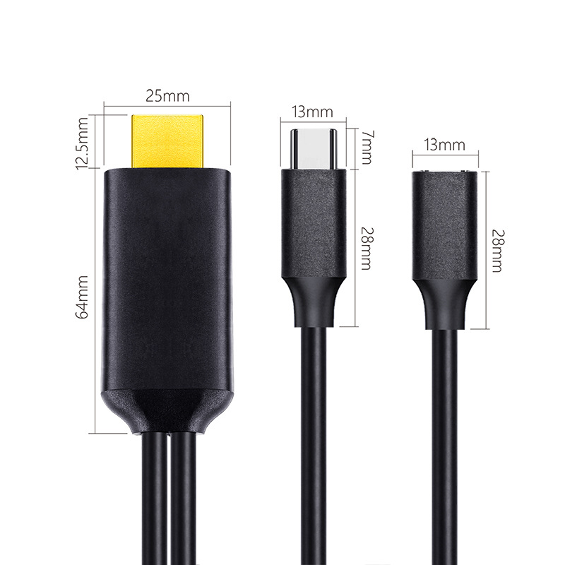 Type-C转HDTV有线同屏器适用设备电视机显示器投影仪60Hz4K投屏器