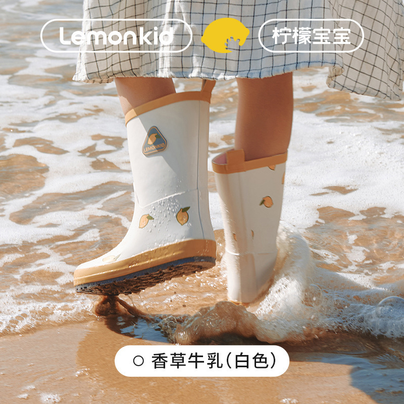 Lemonkid レモンベビー子供用レインブーツ子供用ミッドチューブレインブーツ男の子と女の子防水滑り止めウォーターシューズ卸売|undefined