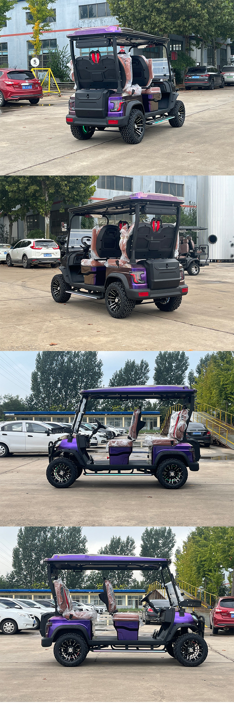 Electric Golf Carts, Hotel and Factory Campus Reception Vehicles, Tourist Vehicles, Scenic Area Patrol Vehicles, Golf Carts with Canopy