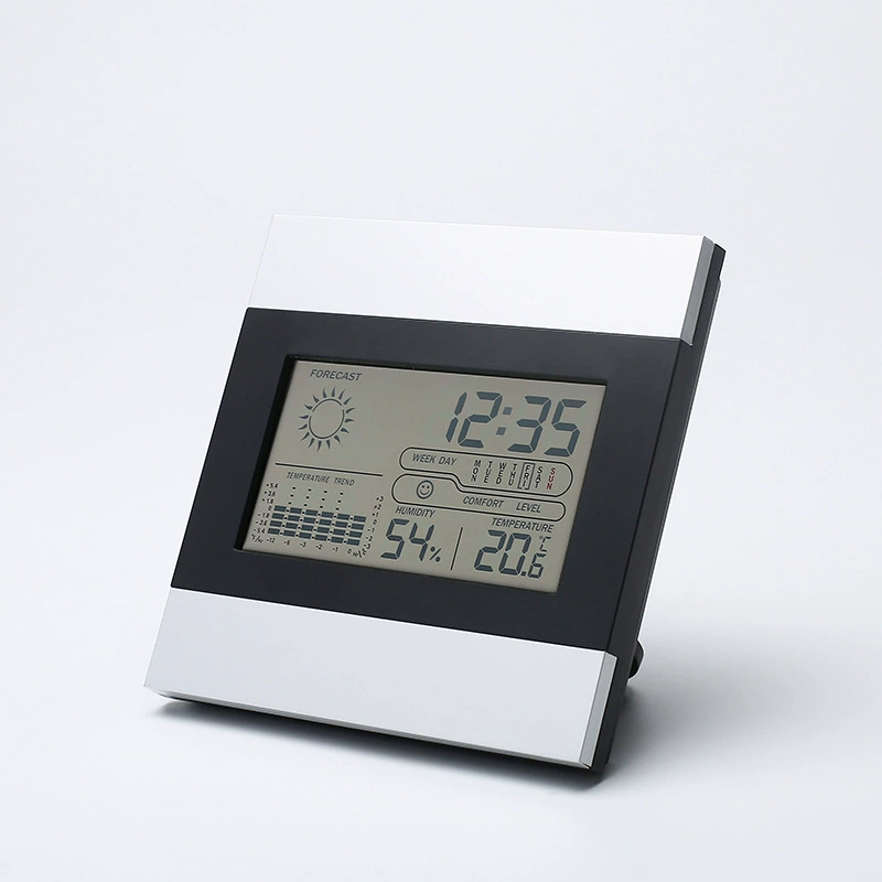 Метеостанция с термометром и гигрометром для помещений и улицы, креативный цифровой дисплей, прогноз погоды, электронные часы от производителя