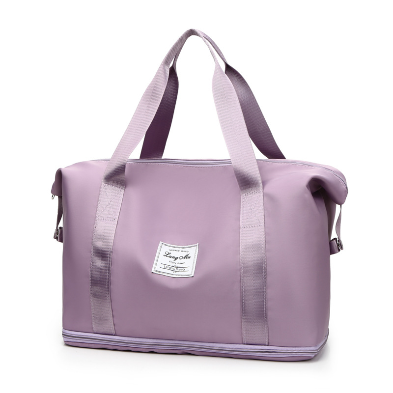 Bolsa de viaje expandible engrosada para mujer de corta distancia portátil de gran capacidad estudiante ligero impermeable bolsa de equipaje de almacenamiento de fitness