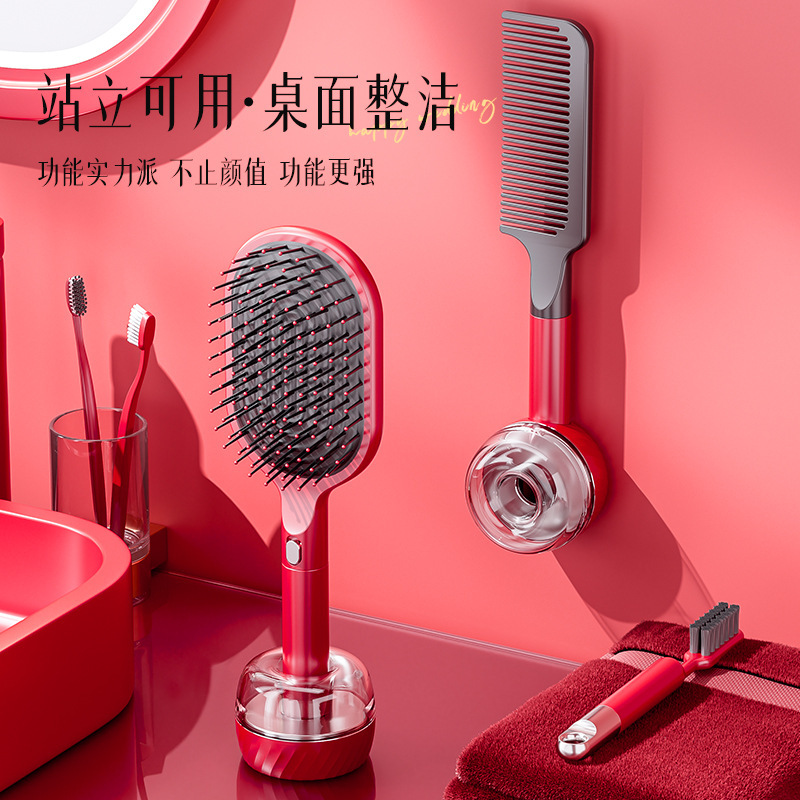 2025 中国赤ウェディングコームセットエアバッグ結婚式持参金ギフトウェディングコームペアコームエアクッションコームギフトボックスヘアケア|undefined