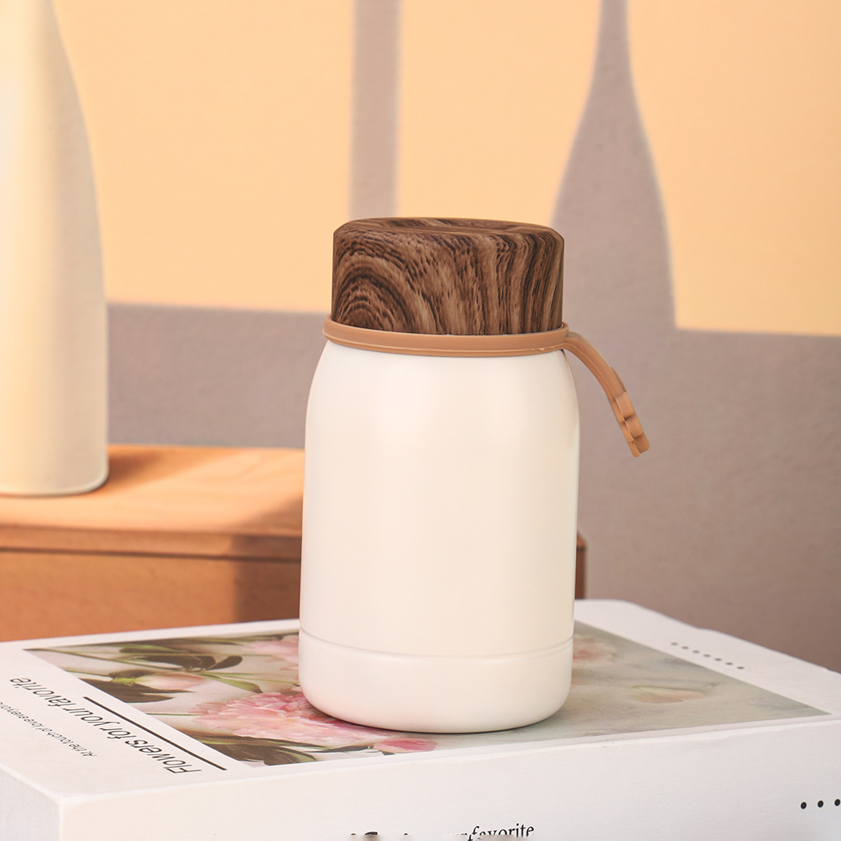 Creative Wood Grain Insulated Stainless Steel Pocket Cup_voghion.com