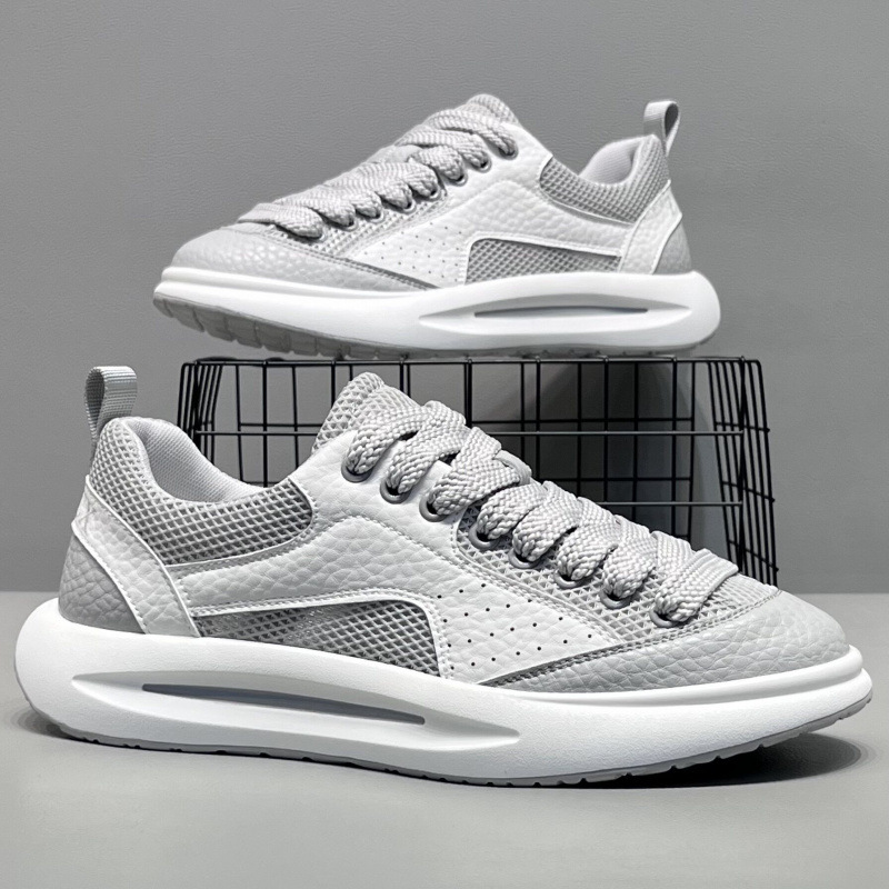 2026 New Summer Men's Shoes, Breathable Mesh Shoes, Fashionable and Versatile White Shoes, Comfortable Soft-Soled Sports Casual Shoes for Men