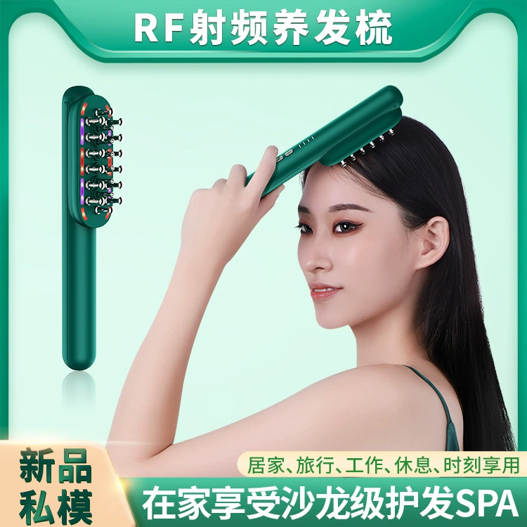 Красный свет RF расческа для ухода за волосами EMS микротоковая электрическая массажная расческа аппликатор для ухода за кожей головы расческа инструмент для ухода за волосами