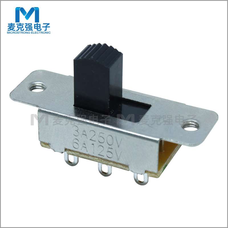 TSH拨动开关SS22L15系列柄高5/10mm单边3脚 2档 3A250V孔有螺纹
