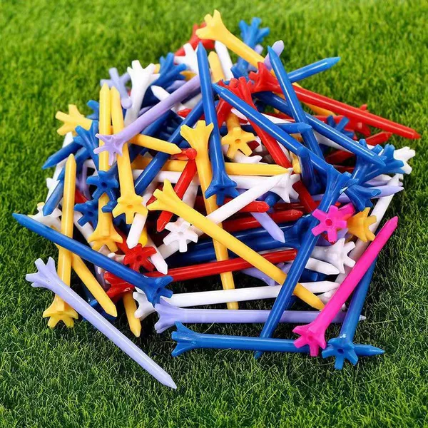 Factory Direct Supply Golf Spikes Plastic Tee Plastic Spikes Seven-Claw Spike Tee Golf Accessories