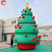 圣诞树气模爬梯圣诞老人 充气圣诞节开业装饰发光圣诞树