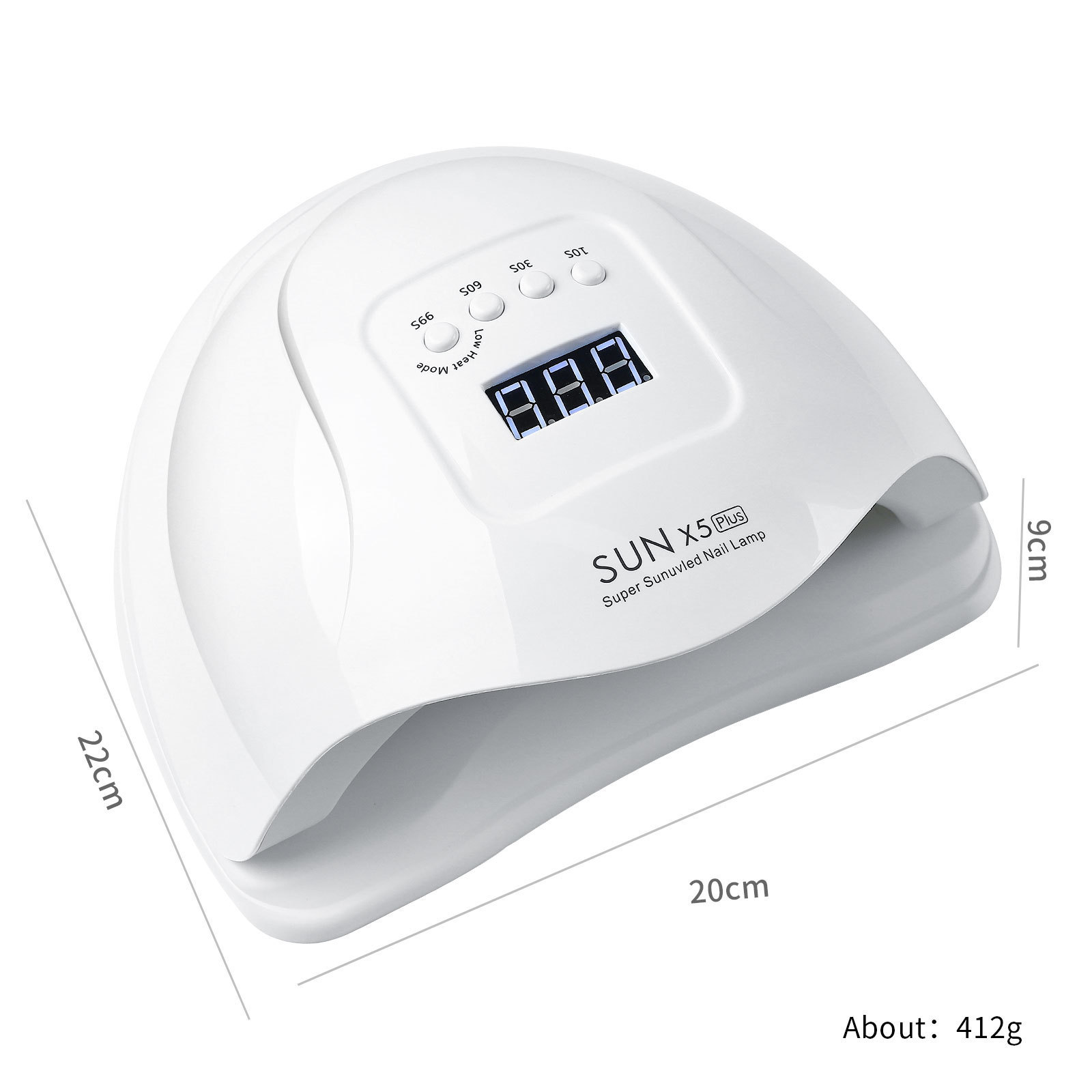 Máquina de fototerapia para uñas, lámpara de uñas, lámpara que no oscurece, alta potencia, secado rápido, secado rápido, salón de uñas