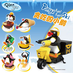 正規版Pingu食いしん坊のガチョウシリーズの盲目の卵のデスクトップの置物のペンギンのぬいぐるみのアイデアのファッションのおもちゃの卸売り
