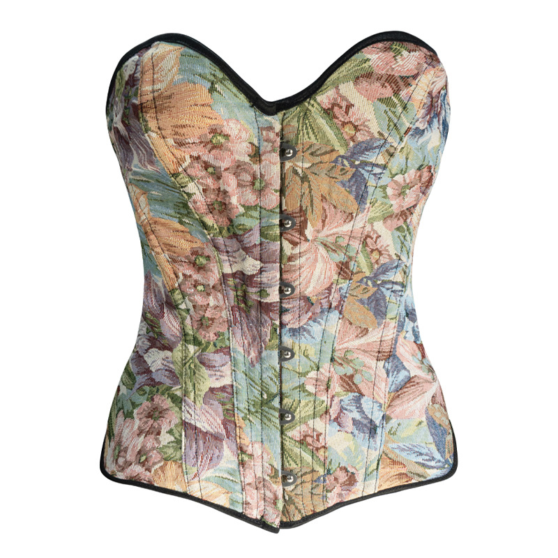 Nuevo estilo café pétalos pintados corte cinturón de cuerpo de belleza cuerpo de soporte de pecho ropa de cuerpo Aliexpress productos transfronterizos