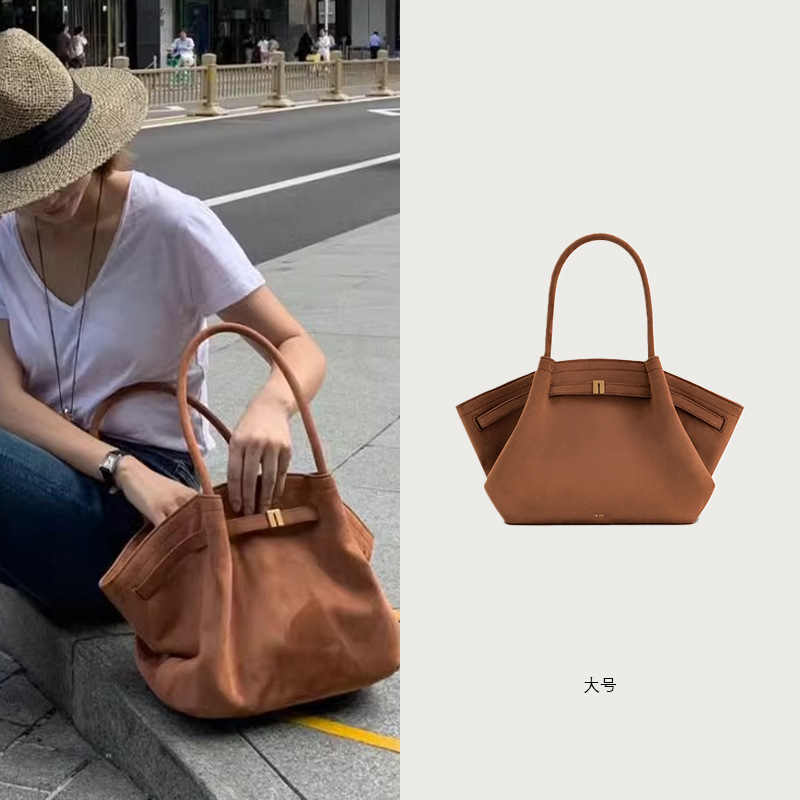 【爆款】jwpei同款饺子包麂皮绒通勤大容量托特包手提单肩女包包|undefined