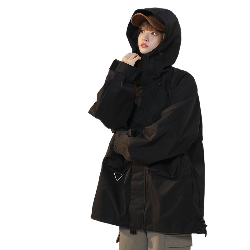 Hombres japoneses a prueba de viento chaqueta de asalto encapuchada chaqueta de primavera marca de moda chaqueta de trabajo al aire libre chaqueta de hombre