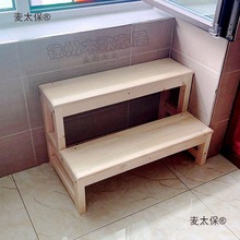 步木小步实木楼梯梯子梯子木梯凳家用厂家梯子二层爬梯室内麦太保