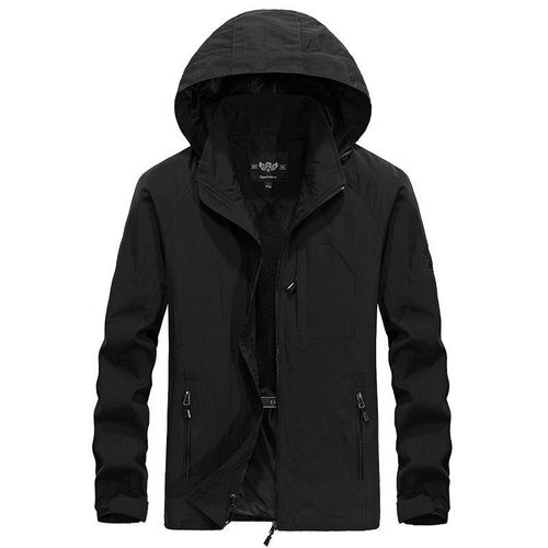 Men's Loose Fleece Jacket Outdoor Sports Windproof Jacket for Spring and Autumn, Size 7868
