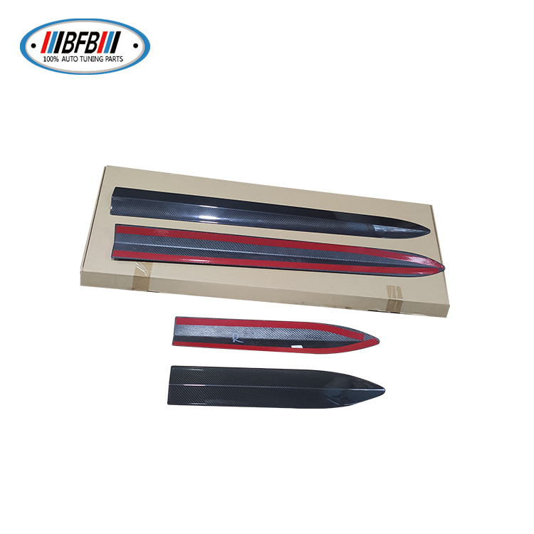 100% Real Carbon Fiber Body Door Trim - For Tesla Model 3 - Glossy Carbon Fiber Anti-Collision Scratch Decoration Door Edge