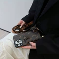 Vertical Crossbody - Black Floral