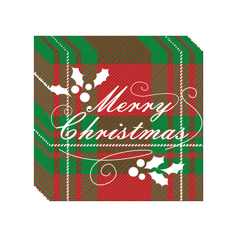 Merry christmasサンタクロースクリスマスツリーパーティーテーマ使い捨て紙皿紙コップティッシュ食器|undefined