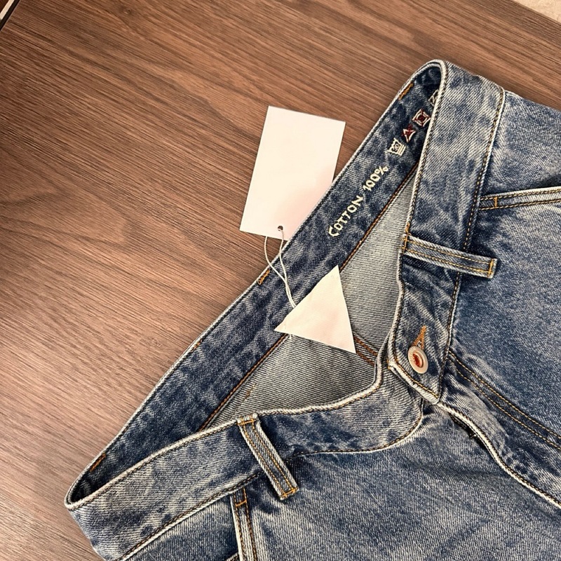 BV高級メンズコットン薄手カジュアルデニムショートパンツ、ワークウェア要素を取り入れたレトロなゆったりとした硬めの質感lp|undefined