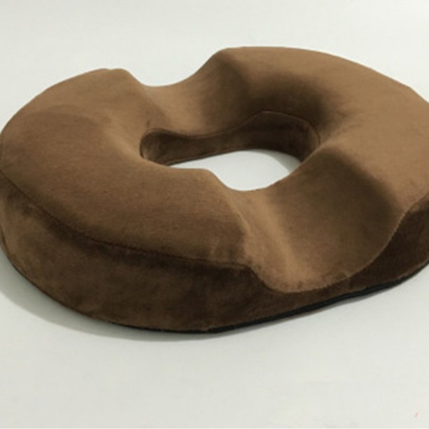 Cojín ortopédico de espuma viscoelástica – Con hueco central, ideal para hemorroides, embarazo y oficina