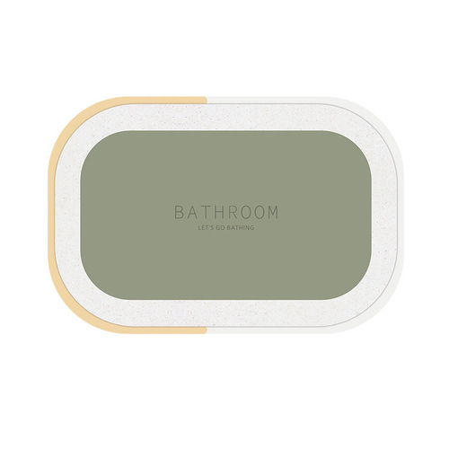 Diatom mud absorbent floor mat, bathroom door mat, bathroom non-slip mat, wash basin shower household floor mat