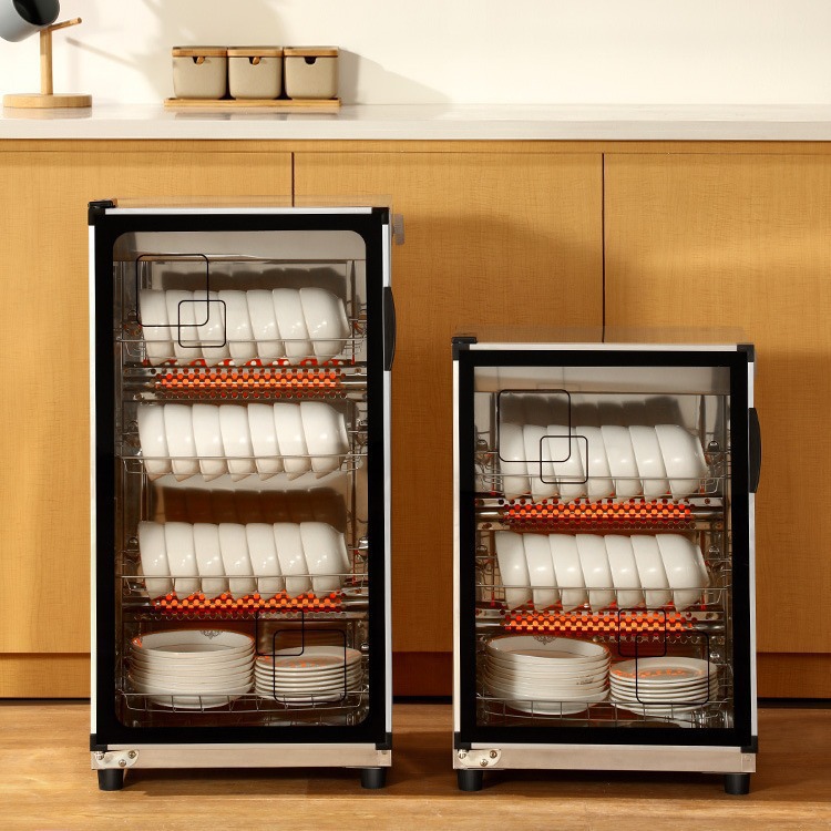 Disinfection Cabinet Household Small Disinfection Tableware Cabinet Commercial Vertical Desktop Tabletop Restaurant Tableware Cabinet Kitchen with Spring