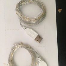 USB接口充电宝装饰铜线灯串小彩灯串小灯泡灯串星星灯铜丝氛围灯