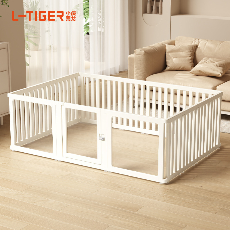Pet Fence Full Transparent Acrylic Dog Fence [Single Chip/Accessories] Small Dog Indoor Household Fence Cage