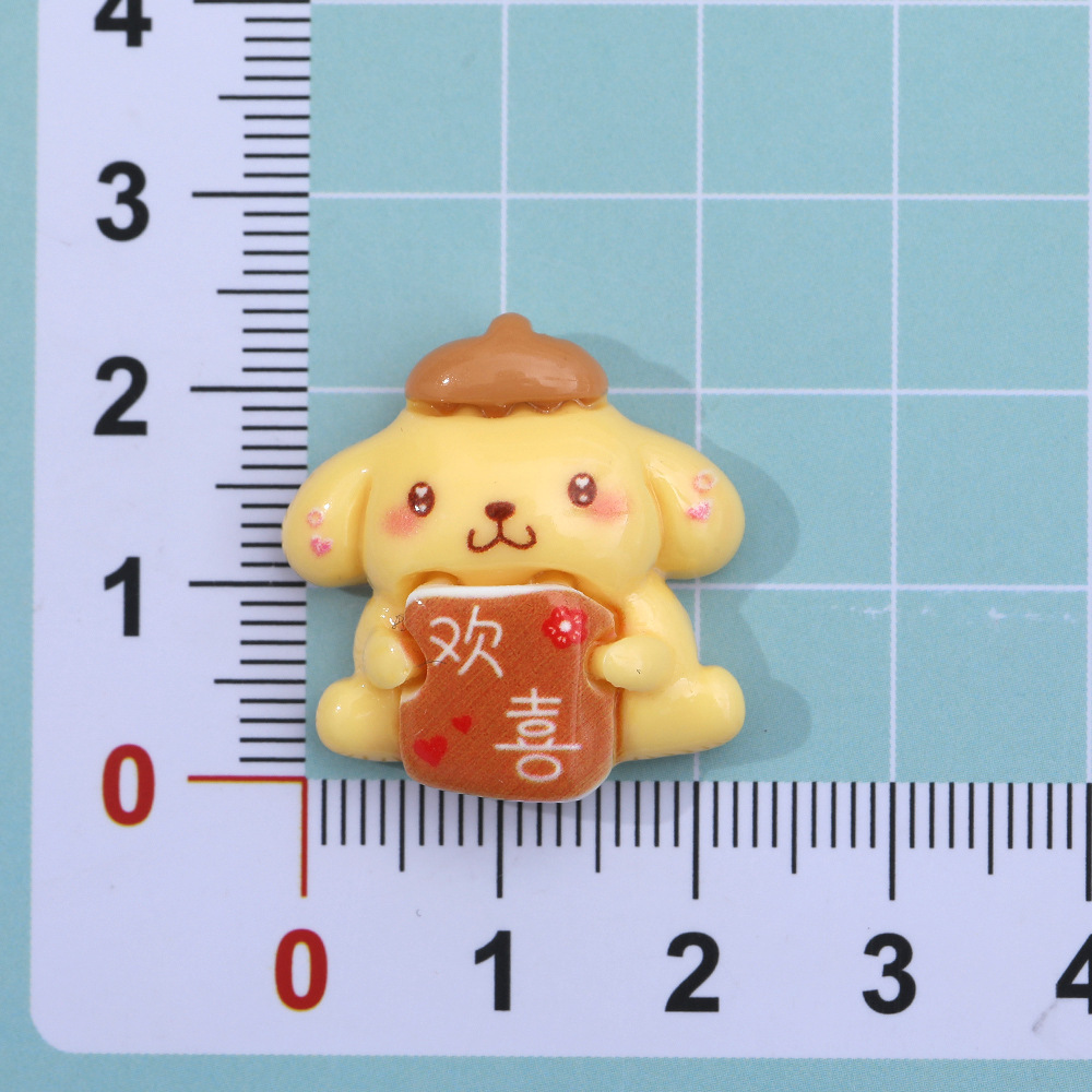 Dibujos animados sanliou rico Pacha perro DIY accesorios de resina crema pegamento accesorios para el cabello teléfono móvil Shell zapato hebilla colgante al por mayor