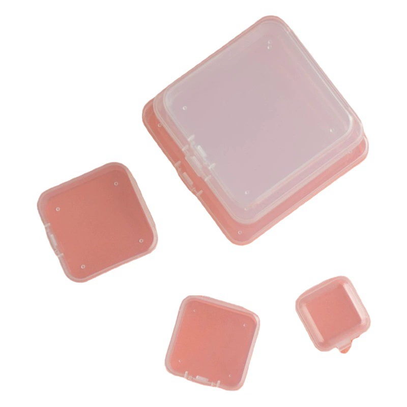 Прозрачная маленькая квадратная коробка с крышкой ящик для инструментов пластиковая коробка для Ногтей игрушка ювелирные изделия трансграничная Внешняя торговля упаковочная коробка