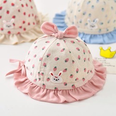 Spring and Autumn Style Baby Hat Cute Super Adorable Girl Baby Sun Hat Infant Newborn Trendy Versatile Fisherman Hat