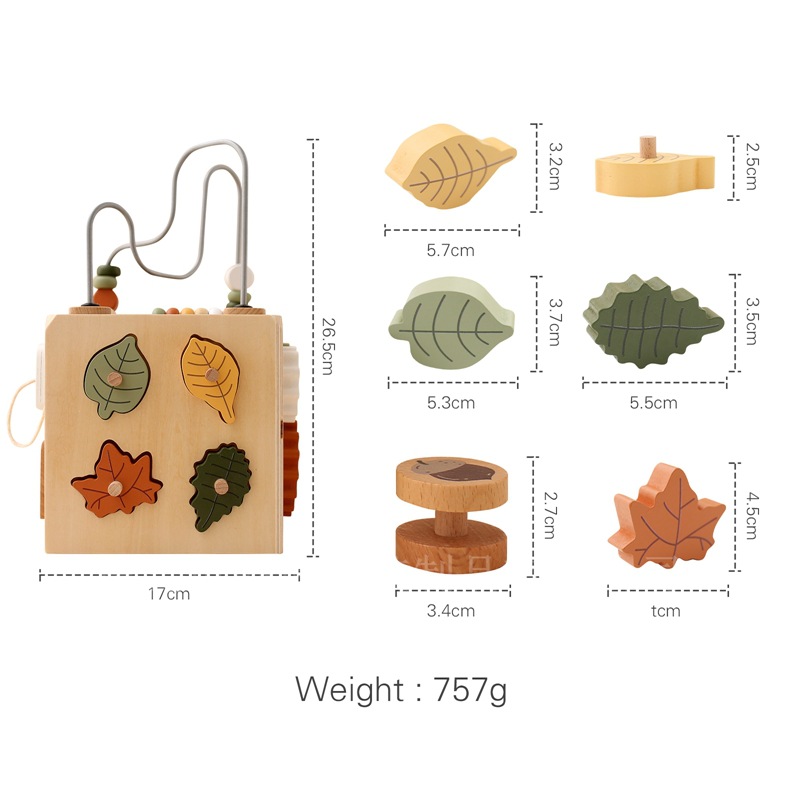 Amazon nueva forma de cuenta redonda a juego de juguete cinco en uno caja de madera ocupada juguete cognitivo educativo para niños