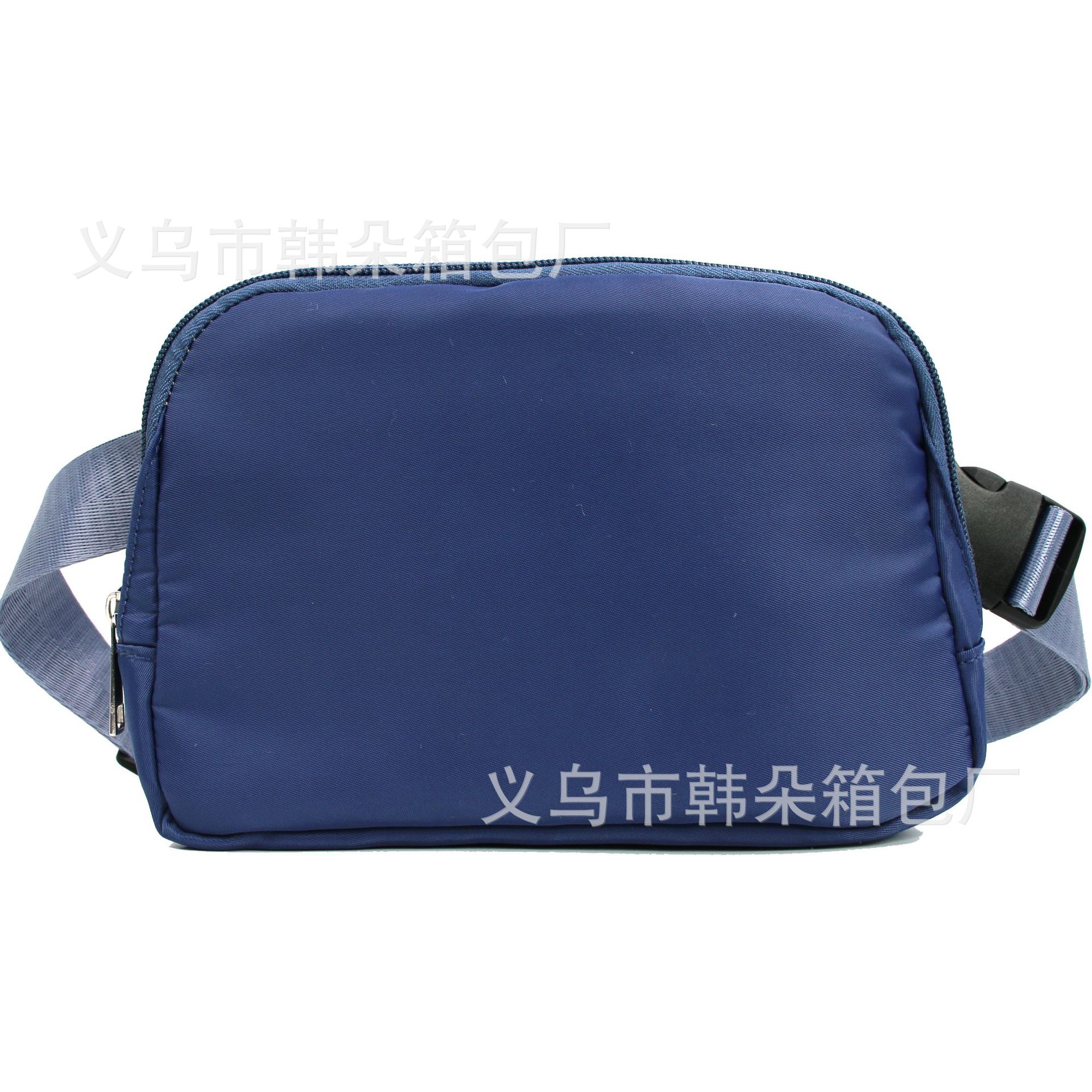 Riñonera de nylon, lulu, el mismo estilo, estilo ins, ocio, deportes al aire libre, bolsa de pecho para correr, bolsa de mensajero, logotipo personalizado