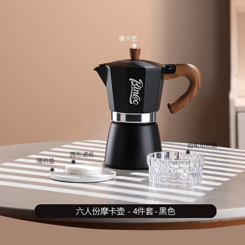 Cafetera Moka Italiana Doméstica de Aleación de Aluminio para Uso Doméstico