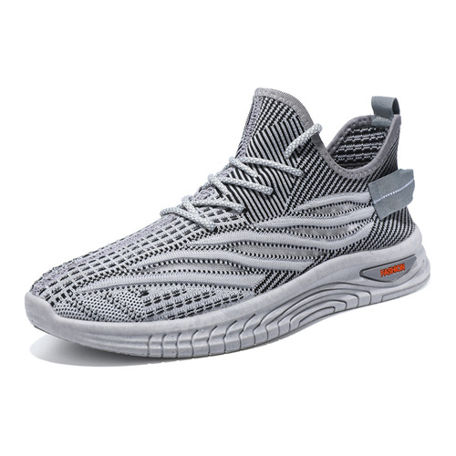 Men's shoes, summer breathable and versatile sports shoes, casual soft elastic mesh men's shoes, cold sticky running shoes, flying woven coconut shoes