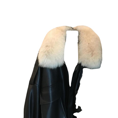 2025 Autumn/Winter New Arrival Plush Thicken Leather Short Coat with Detachable Fox Fleece Hood Women's faux fur leather outerwear