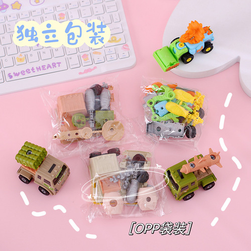 Cartoon toy engineering aircraft tank patrol inertial non-return rescue vehicle student gift car model car