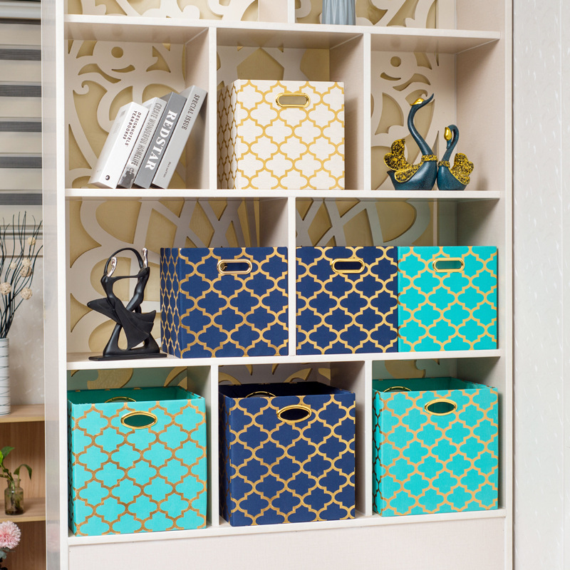 源头工厂日式衣柜棉麻布艺收纳盒家用衣物整理收纳箱可折叠储物箱